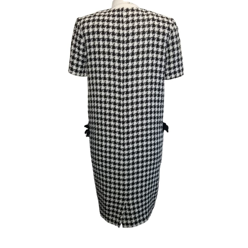 Albert Nipon Dress Size 10 Houndstooth Shift Dres… - image 2